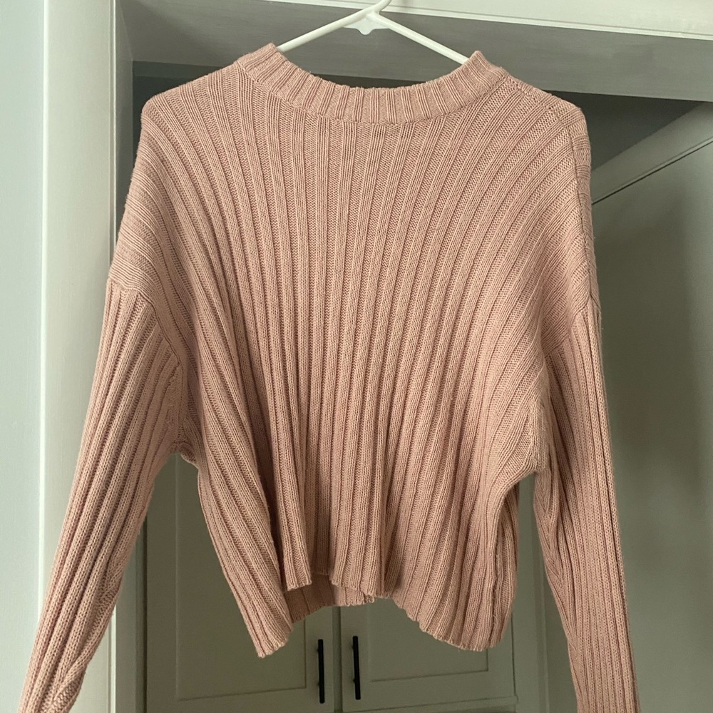 Ribbed American Eagle Turtleneck Sweater